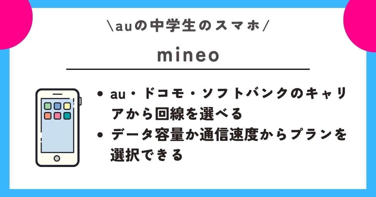 au　中学生　スマホ