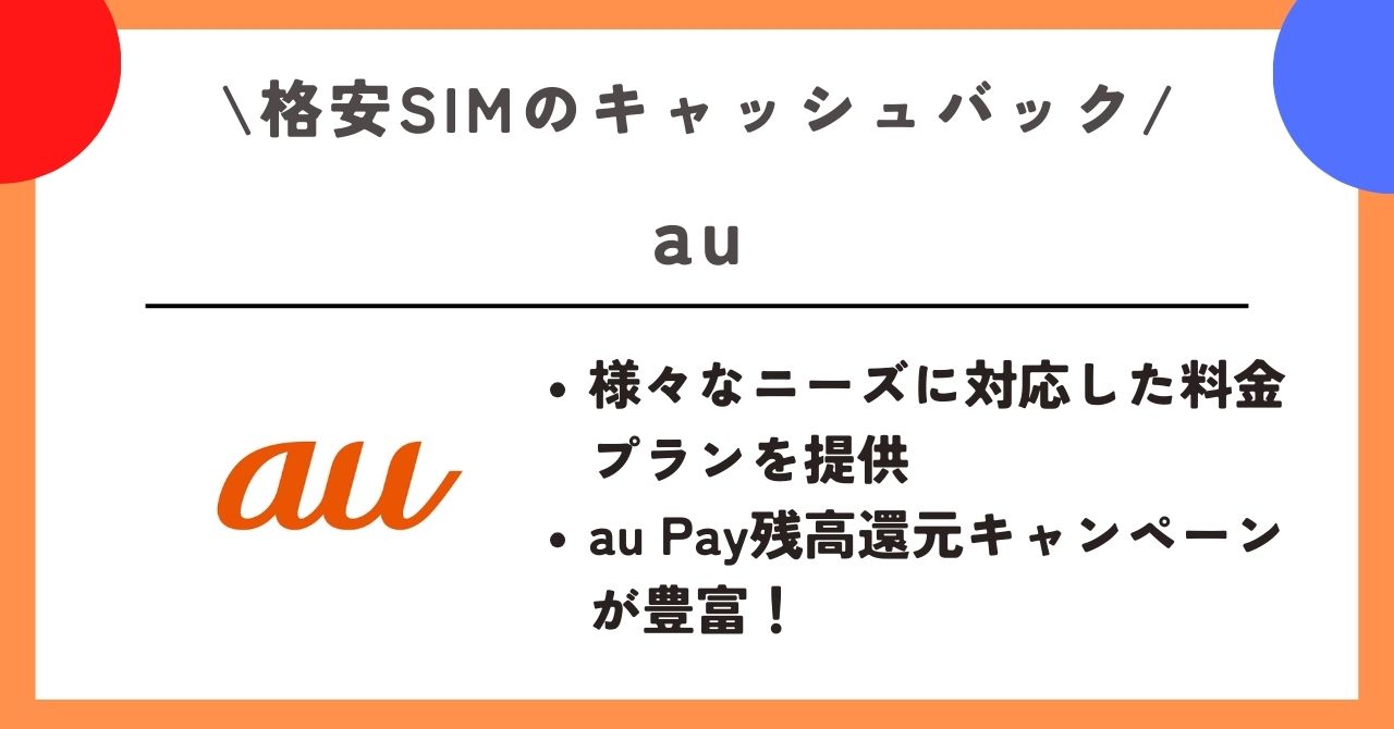 格安SIM キャッシュバック