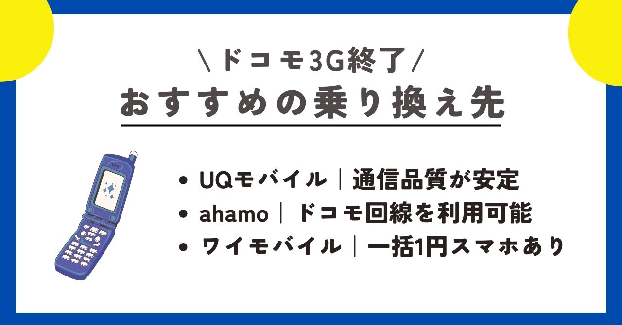 ドコモ　3G終了