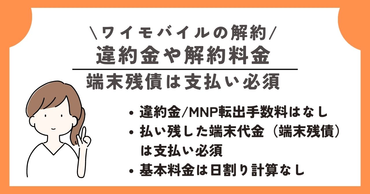 ワイモバイル　解約