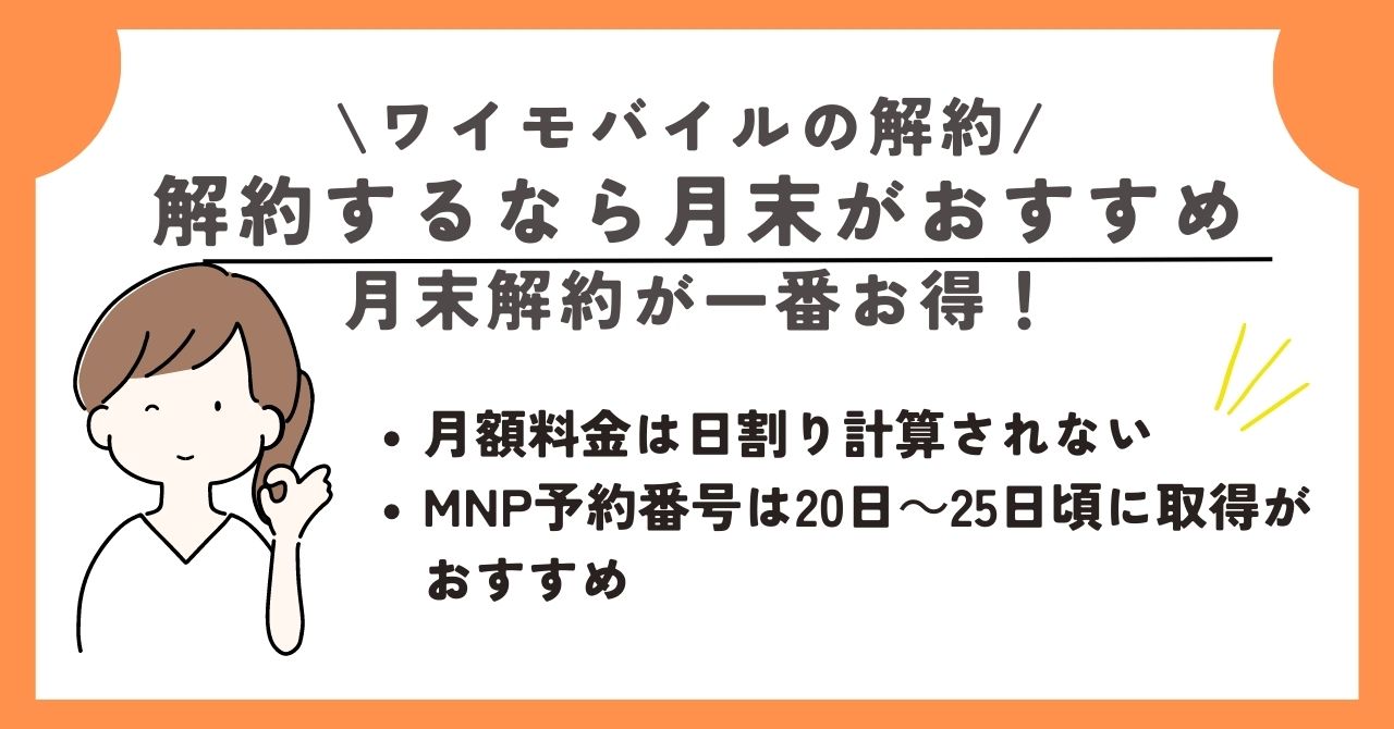 ワイモバイル　解約